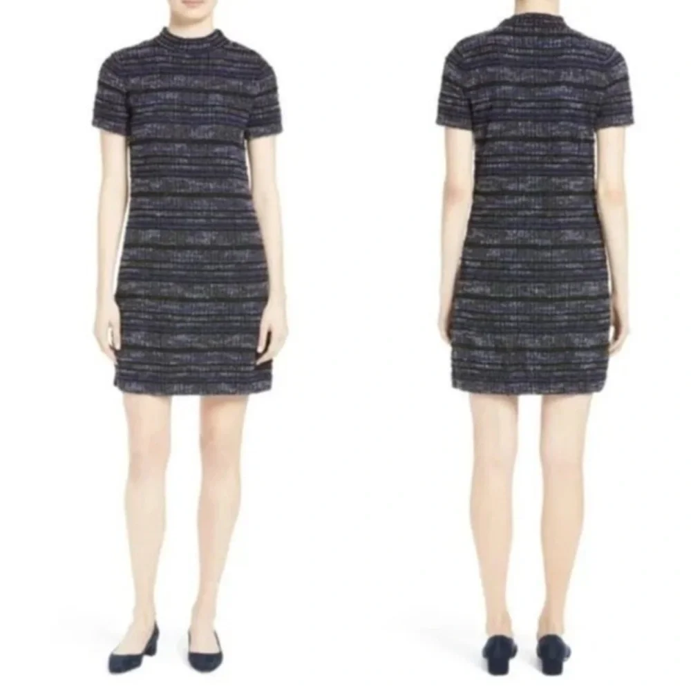 Kate Spade, Tweed Texture Knit Dress, Purple size XLarge.